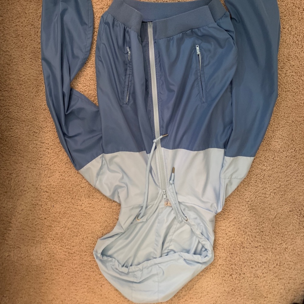 Blue windbreaker